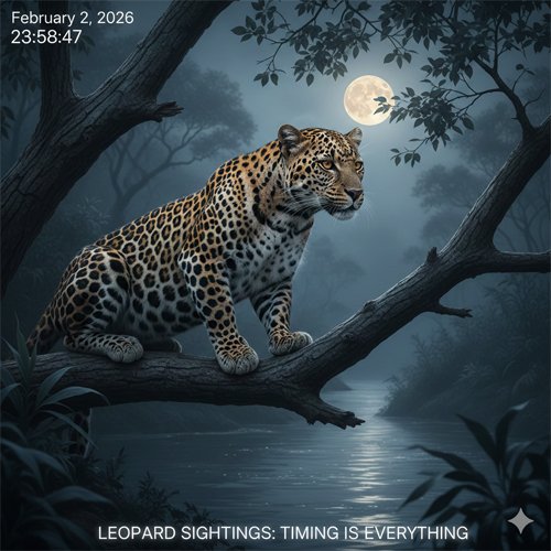 Leopard Sightings: Timing Is Everything